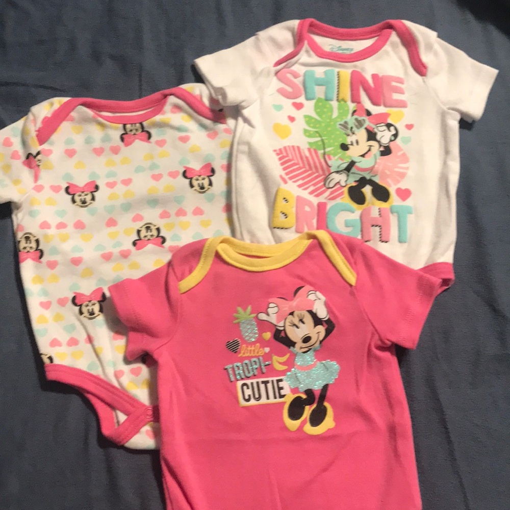 Disney Minnie Mouse one pieces-Washed but not worn